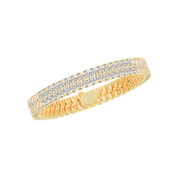 Pear Cut Lab Grown Diamond Bangle Bracelet