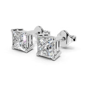 Four Prong Princess 1 Cttw Lab Grown Diamond Studs