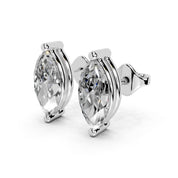 Two prong Marquise 1 cttw lab grown diamond studs