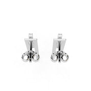 Long bar 0.2 cttw lab grown diamond earrings