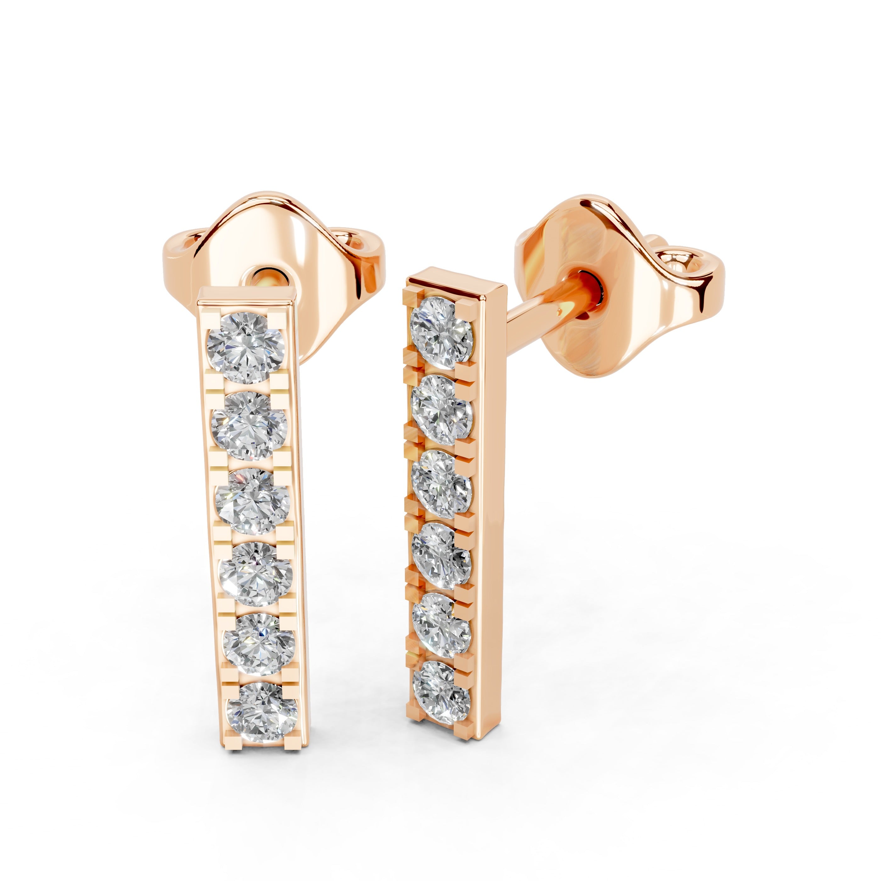 Long Bar 0.3 Cttw Lab Grown Diamond Earrings