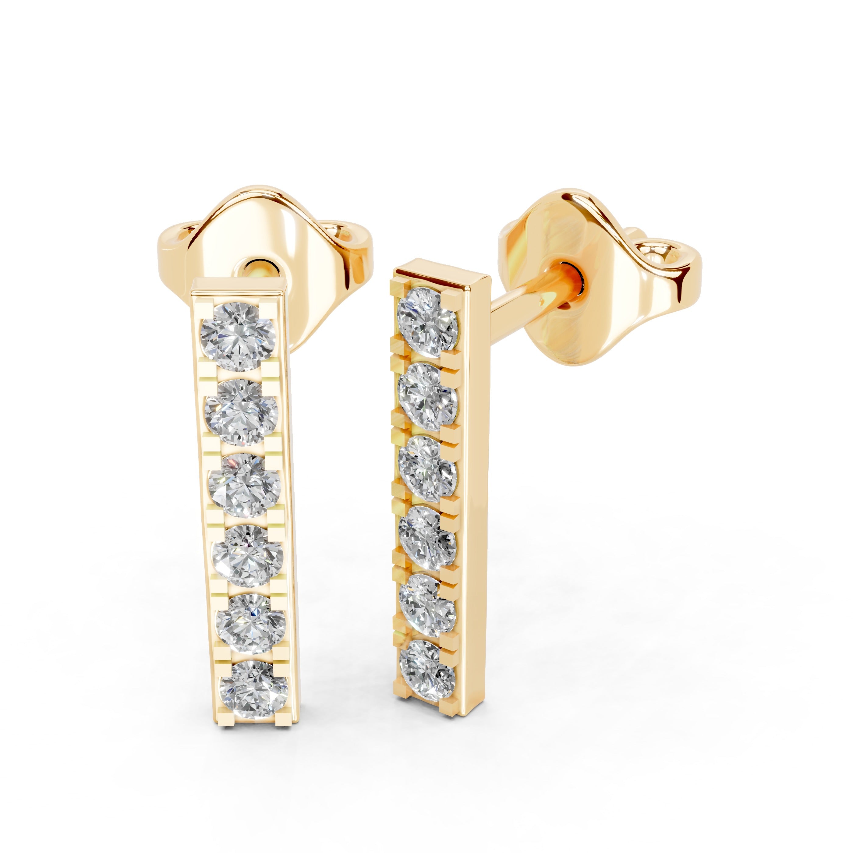 Long Bar 0.3 Cttw Lab Grown Diamond Earrings