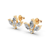 Fancy Marquise cut 2.65 Cttw Lab Grown Diamond Studs