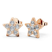 Star Style Cluster 0.72 Cttw Lab Grown Diamond Studs