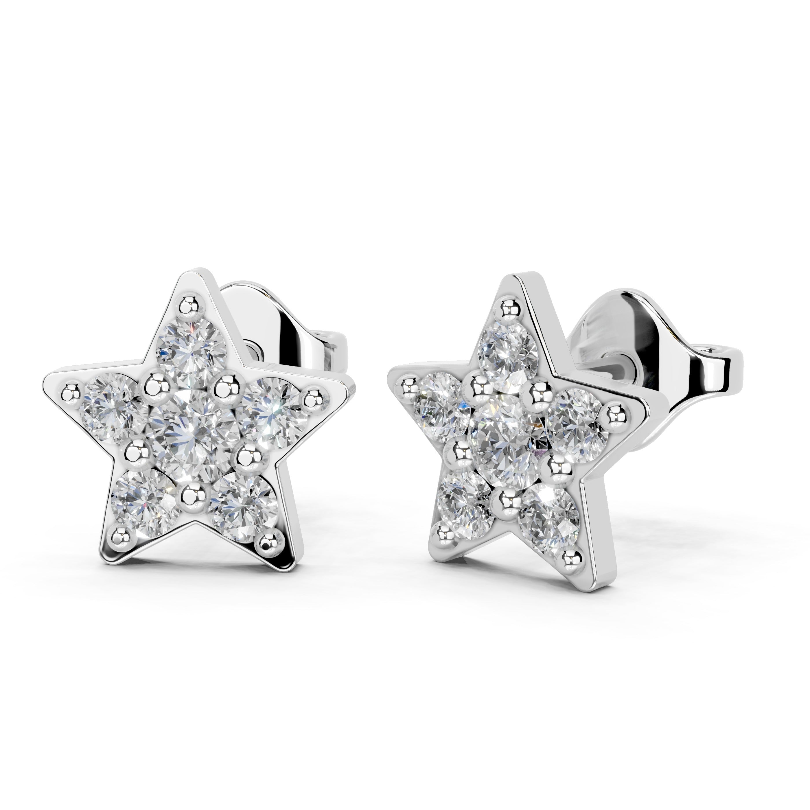 Star Style Cluster 0.72 Cttw Lab Grown Diamond Studs