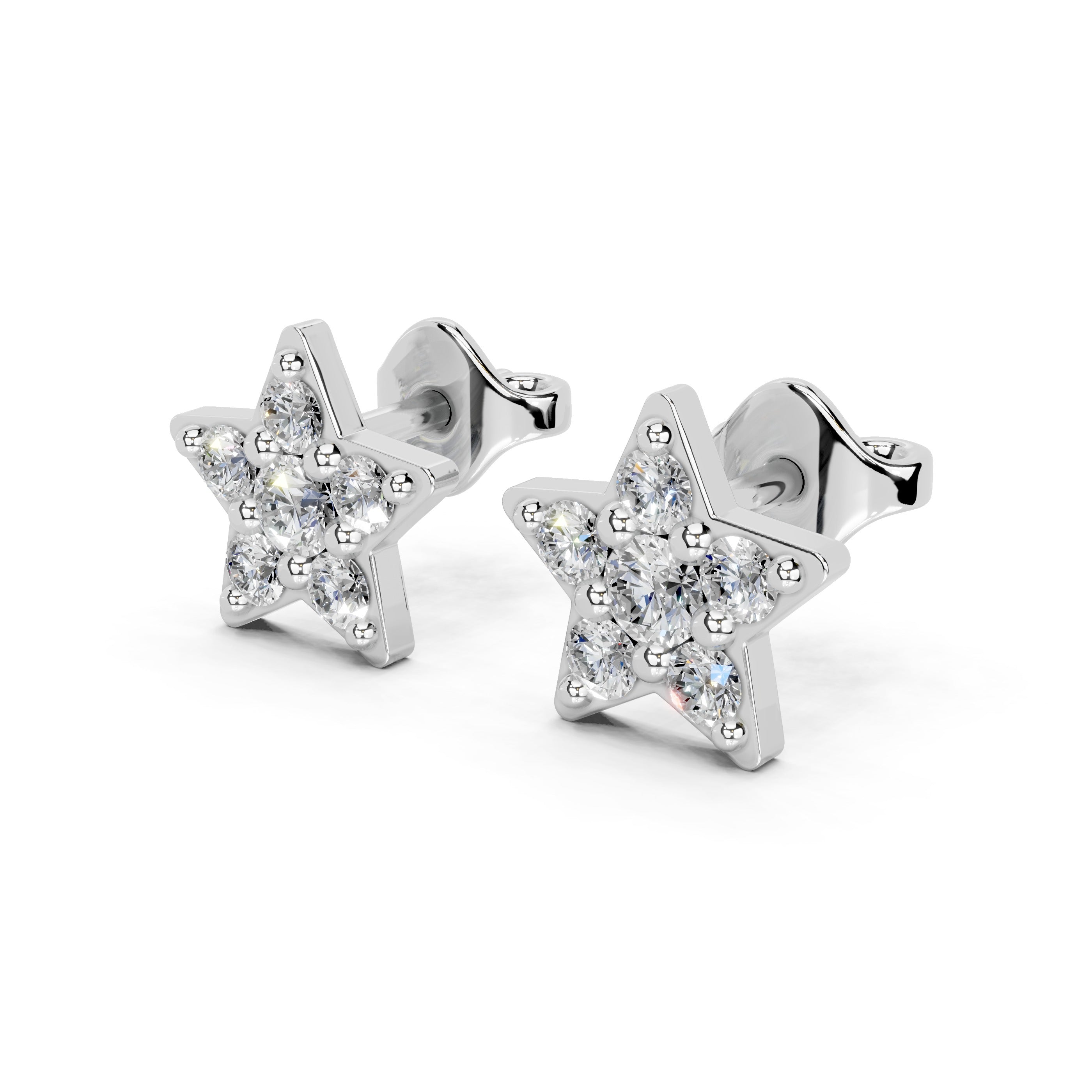 Star Style Cluster 0.72 Cttw Lab Grown Diamond Studs