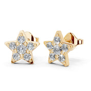 Star Style Cluster 0.72 Cttw Lab Grown Diamond Studs