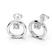 Open Circle round cut 0.20 Cttw Lab Grown Diamond Studs