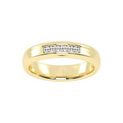 Round Cut Lab Grown Diamond Men's Anniversary Band