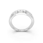 Round Cut Lab Grown Diamond Men's Anniversary Band