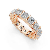 Asscher Cut Lab Grown Diamond Eternity Band