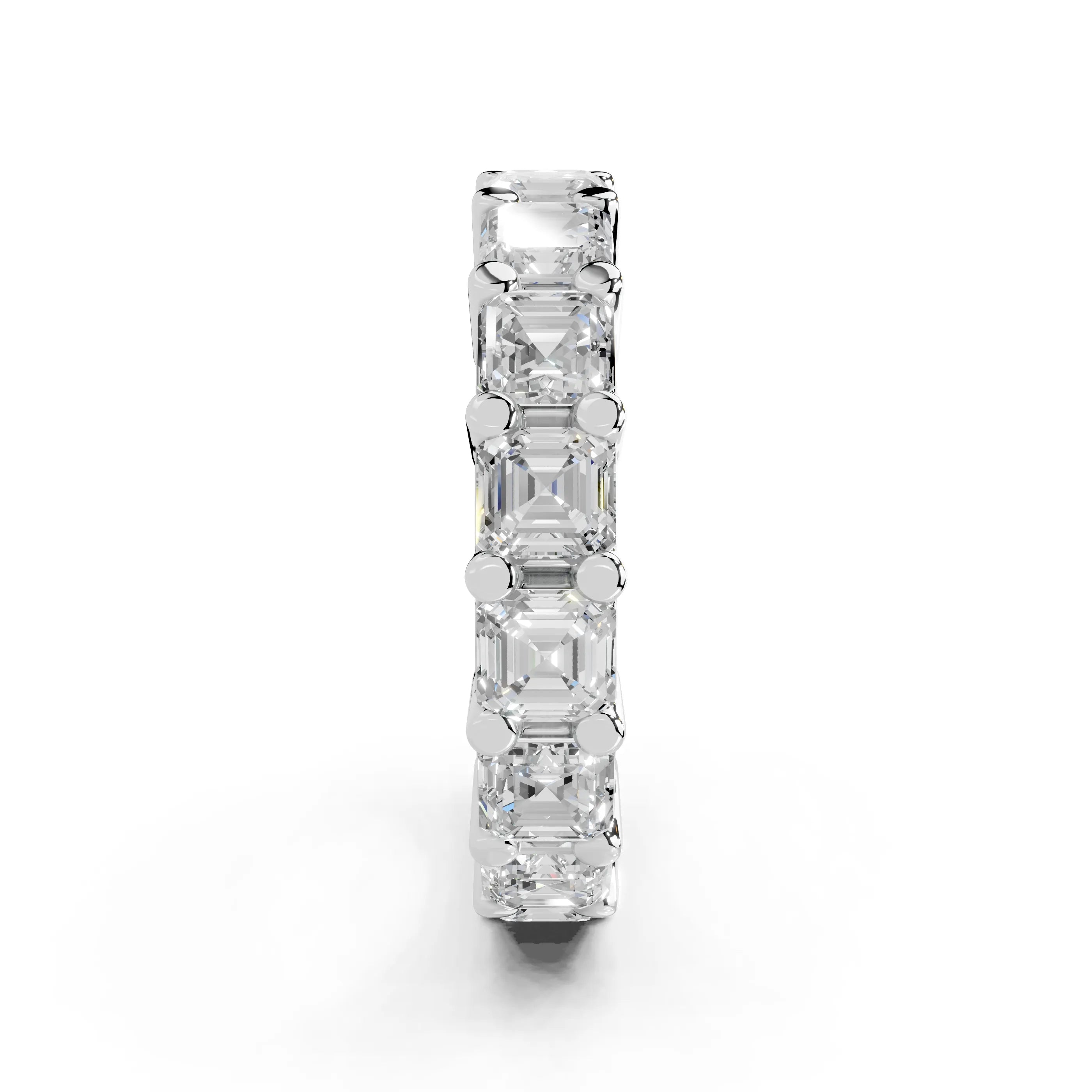 Asscher Cut Lab Grown Diamond Eternity Band