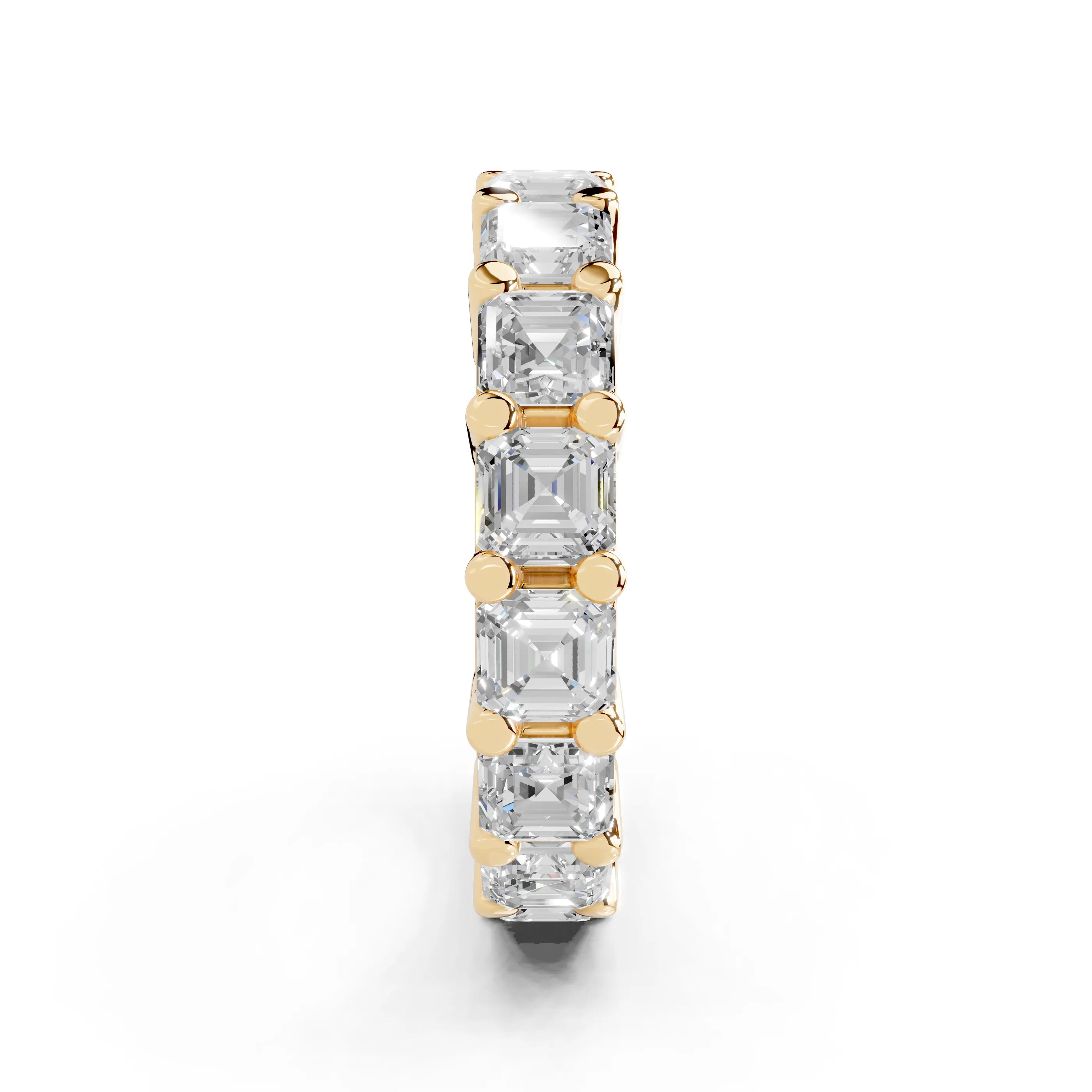 Asscher Cut Lab Grown Diamond Eternity Band