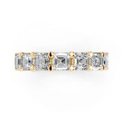 Asscher Cut Lab Grown Diamond Eternity Band