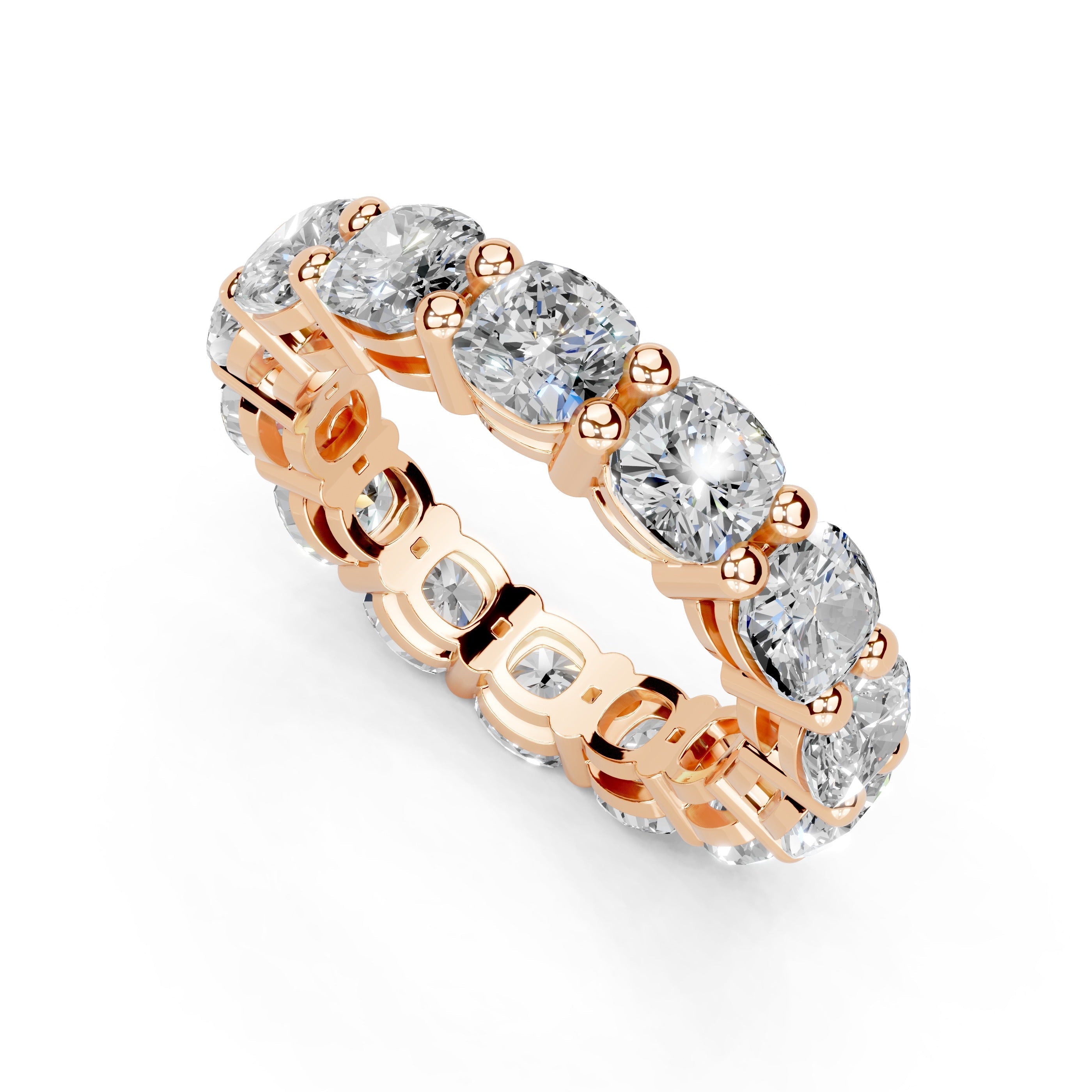 Cushion Cut Lab Grown Diamond Eternity Band