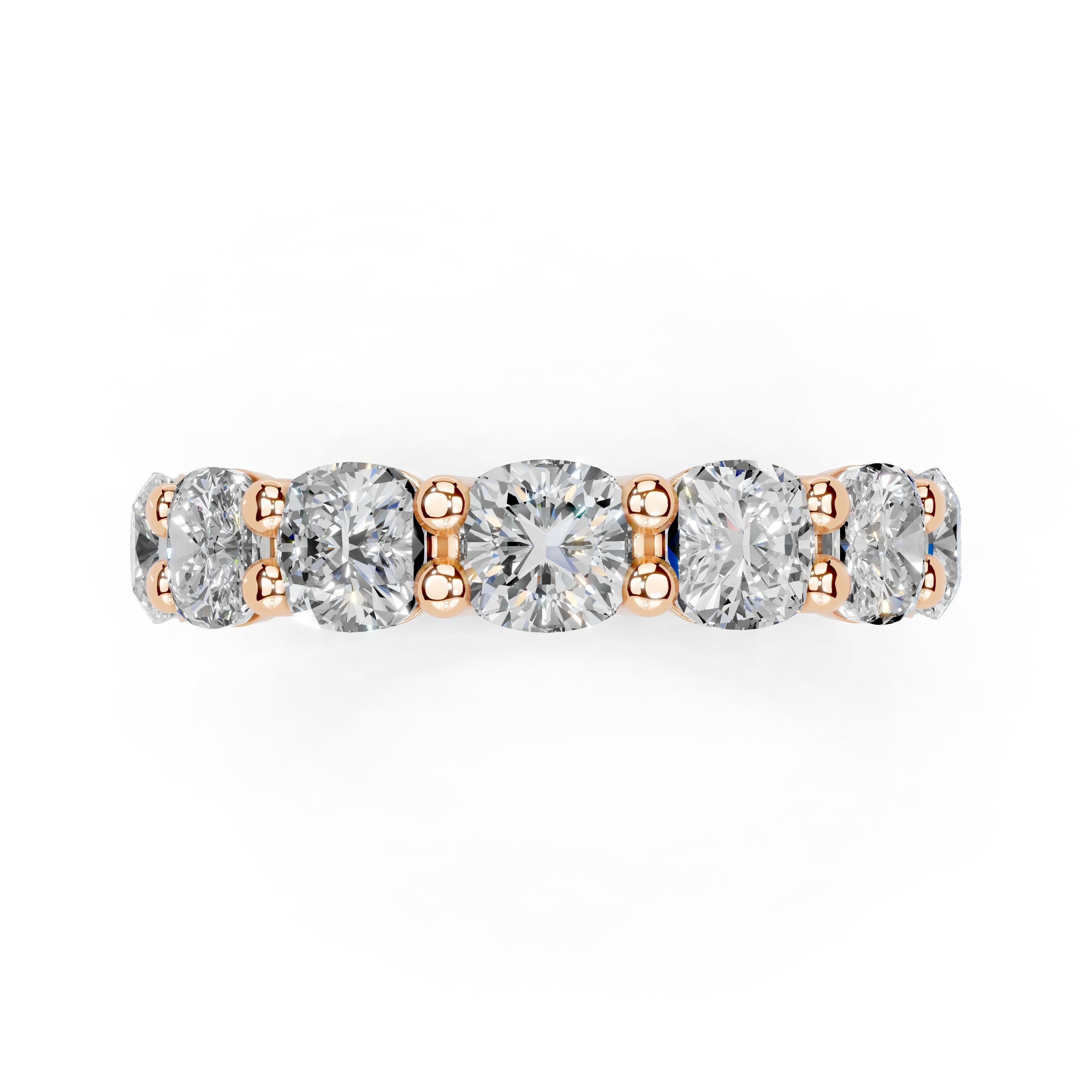 Cushion Cut Lab Grown Diamond Eternity Band