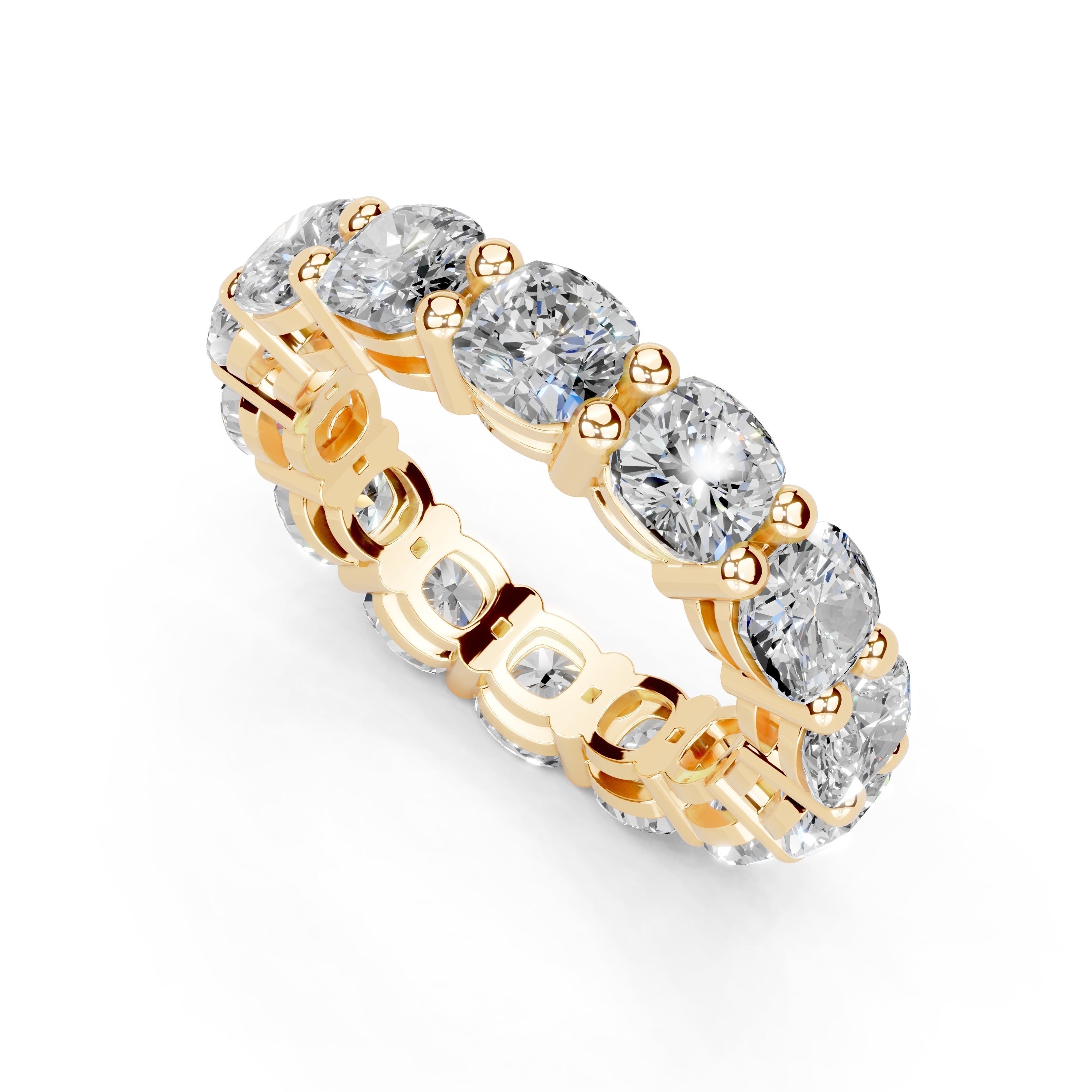 Cushion Cut Lab Grown Diamond Eternity Band