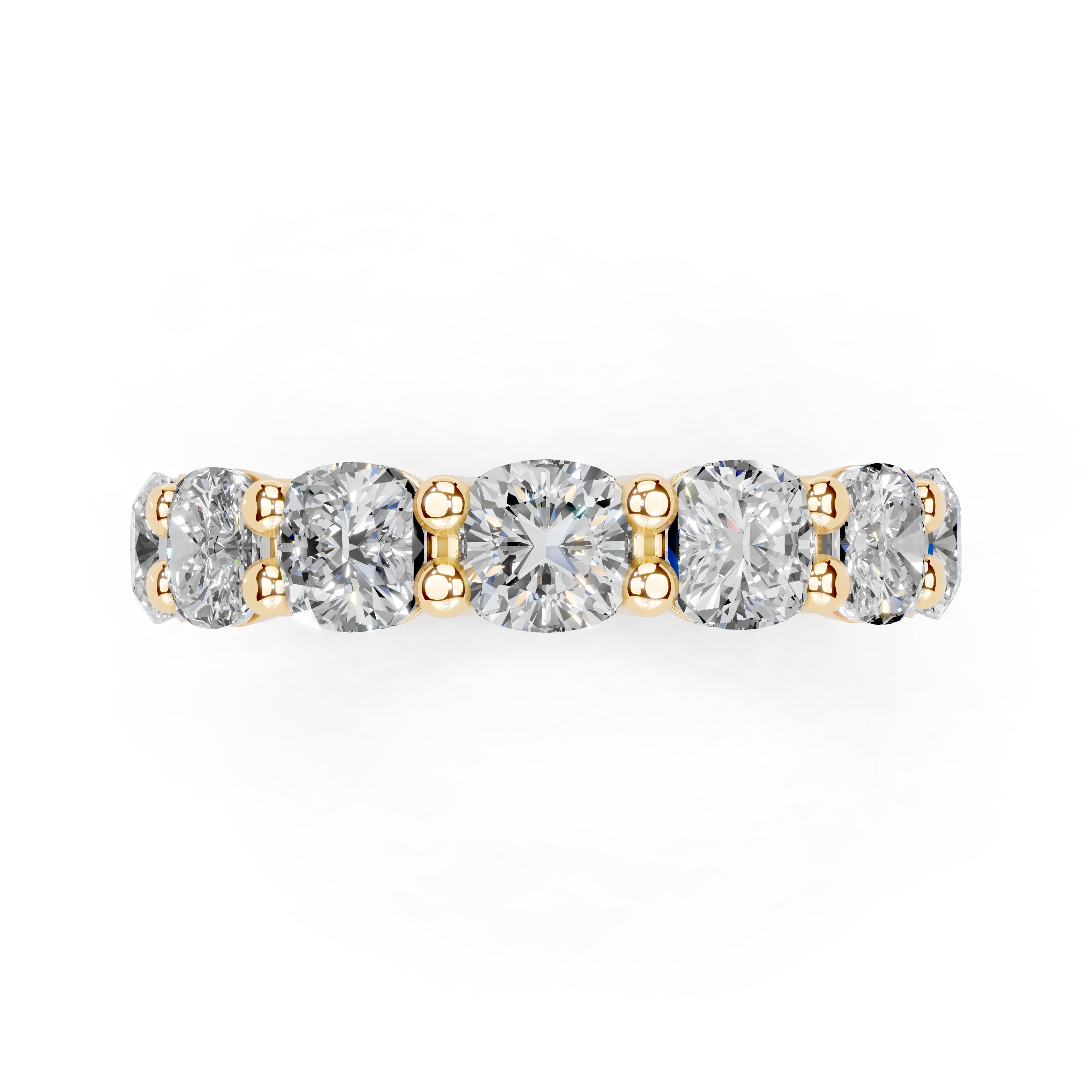 Cushion Cut Lab Grown Diamond Eternity Band