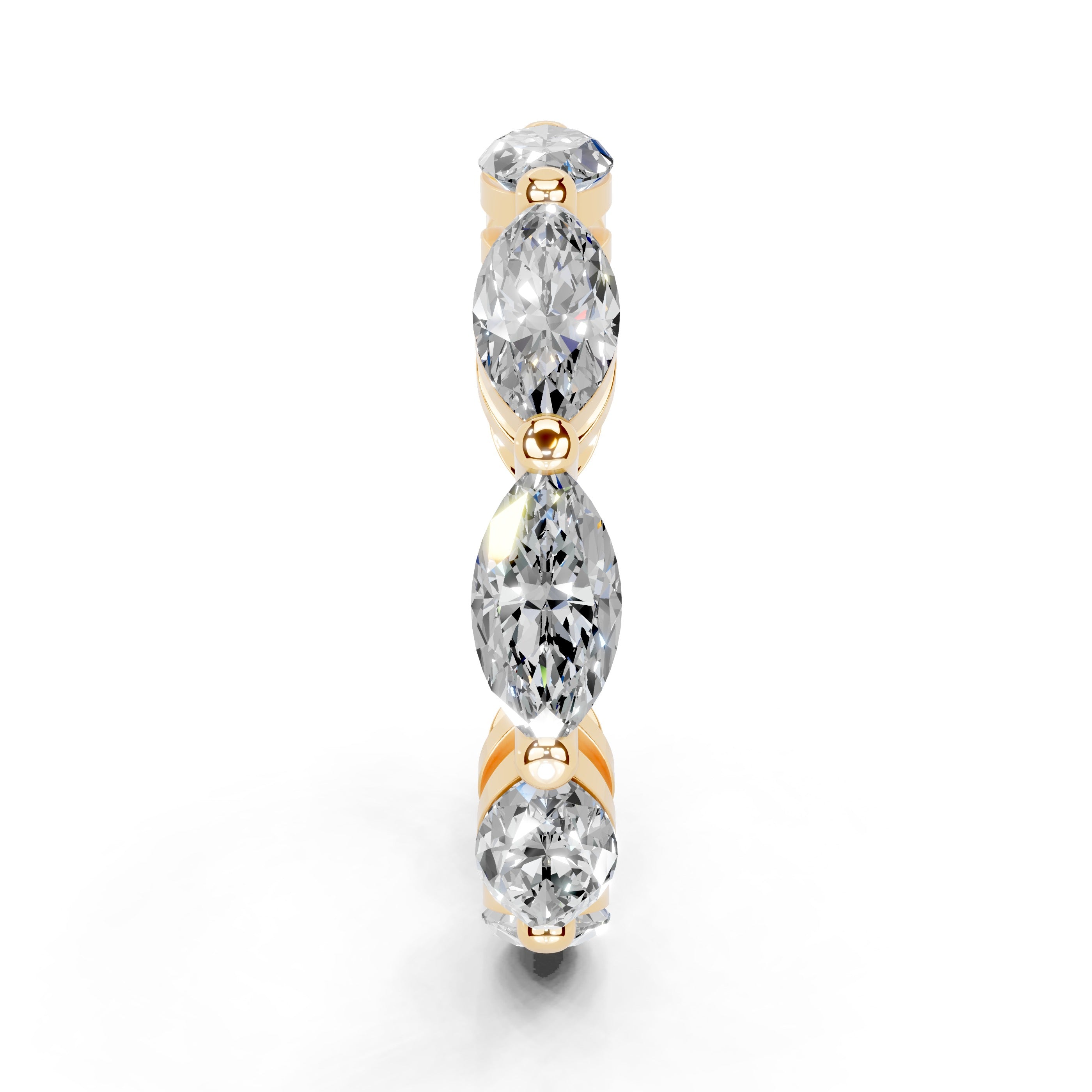 Marquise Cut Lab Grown Diamond Eternity Band