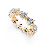 Pear Cut Lab Grown Diamond Eternity Band