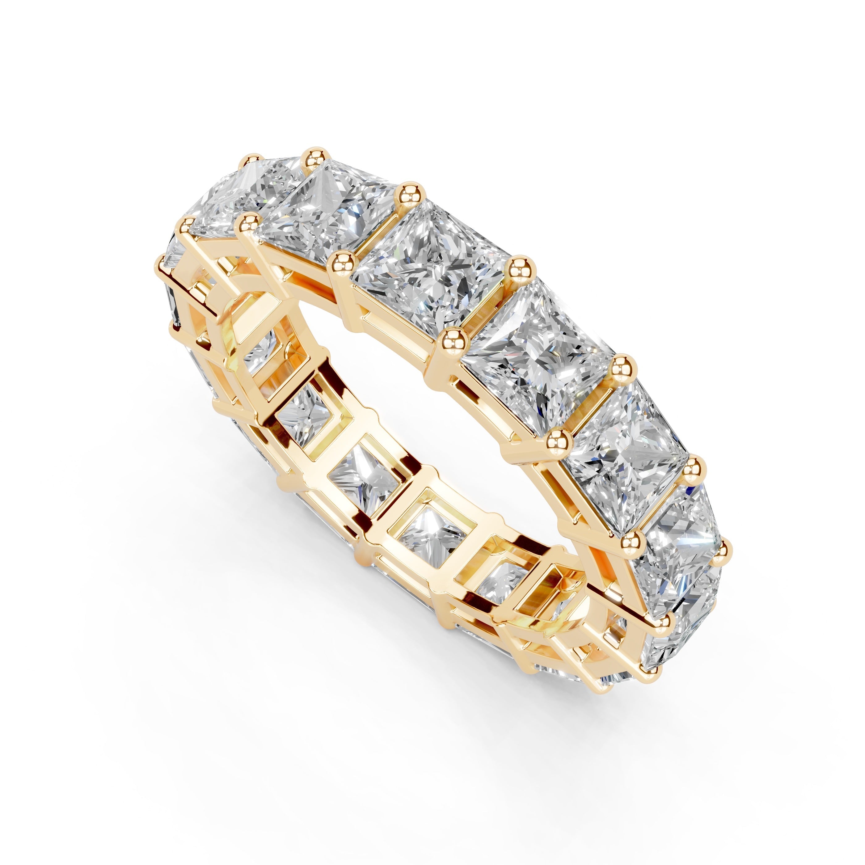 Princess Cut Lab Grown Diamond Eternity Band