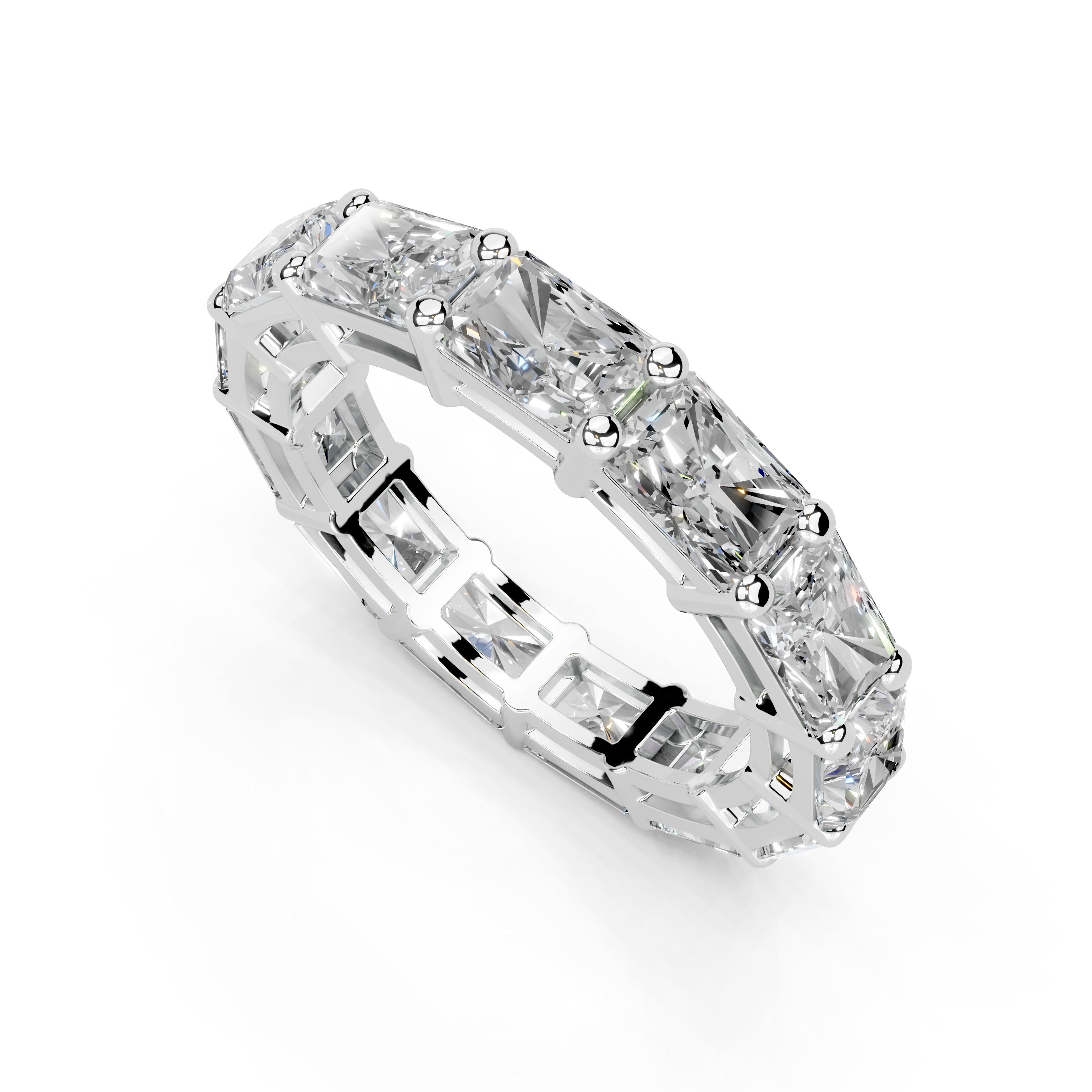 Radiant Cut Lab Grown Diamond Eternity Band