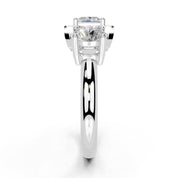 Princess Cut Two Stone Lab Grown Diamond Engagement Ring