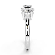 Radiant Cut Two Stone Lab Grown Diamond Engagement Ring