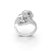 Round Cut Fancy  Lab Grown Diamond Engagement Ring