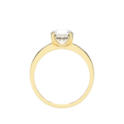 Round Solitaire Engagement Ring (14K Yellow Gold, 1 CT, Ring Size 7)