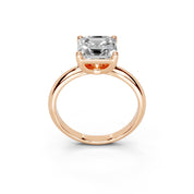 Asscher Cut Classic  Solitaire Lab Grown Diamond Engagement Ring