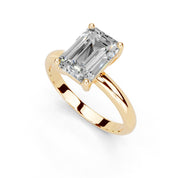 Emerald Cut Classic  Solitaire Lab Grown Diamond Engagement Ring