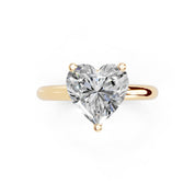 Heart Cut Classic  Solitaire Lab Grown Diamond Engagement Ring