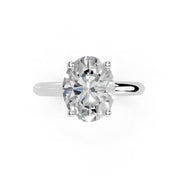 Oval Cut Classic  Solitaire Lab Grown Diamond Engagement Ring