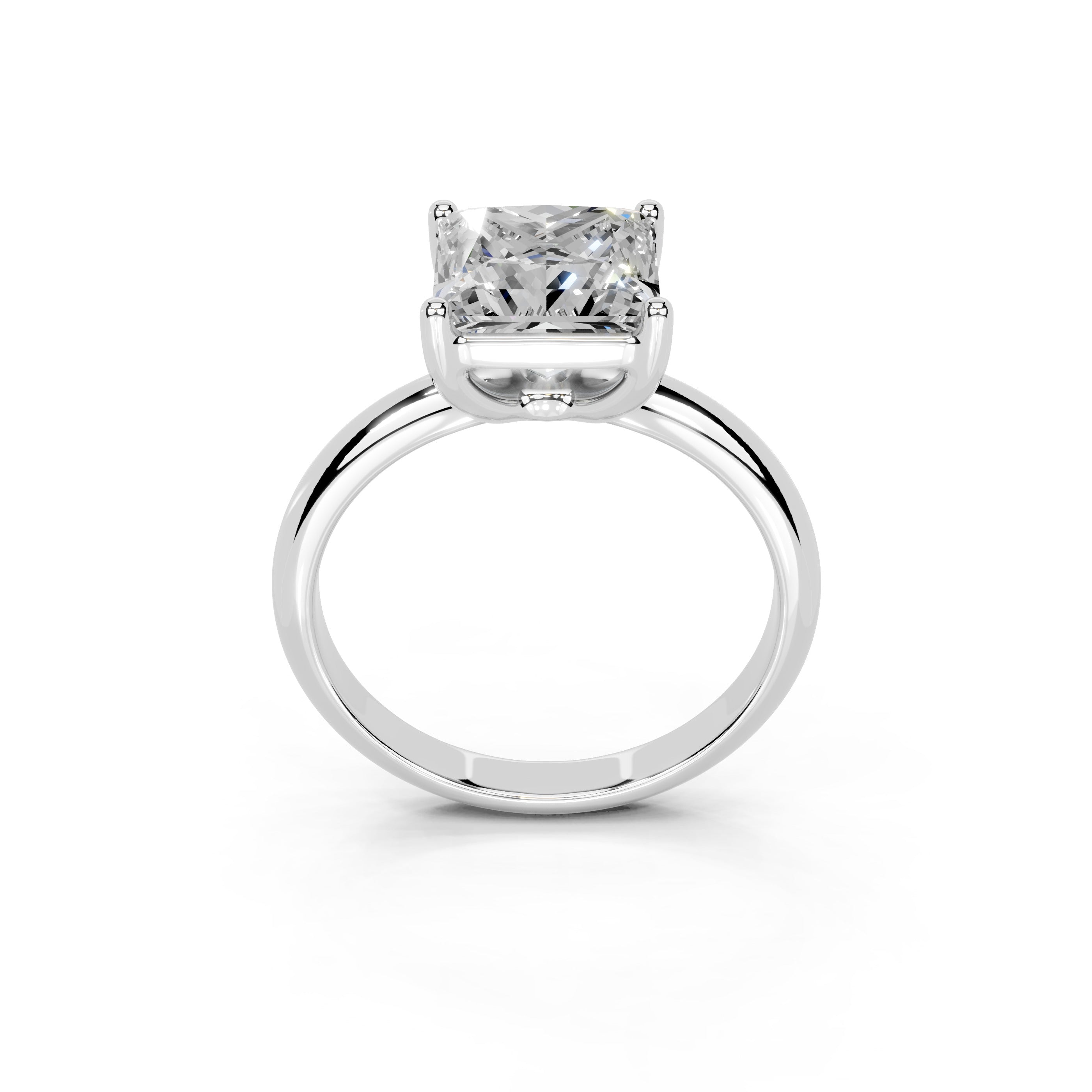 Princess Cut Classic  Solitaire Lab Grown Diamond Engagement Ring