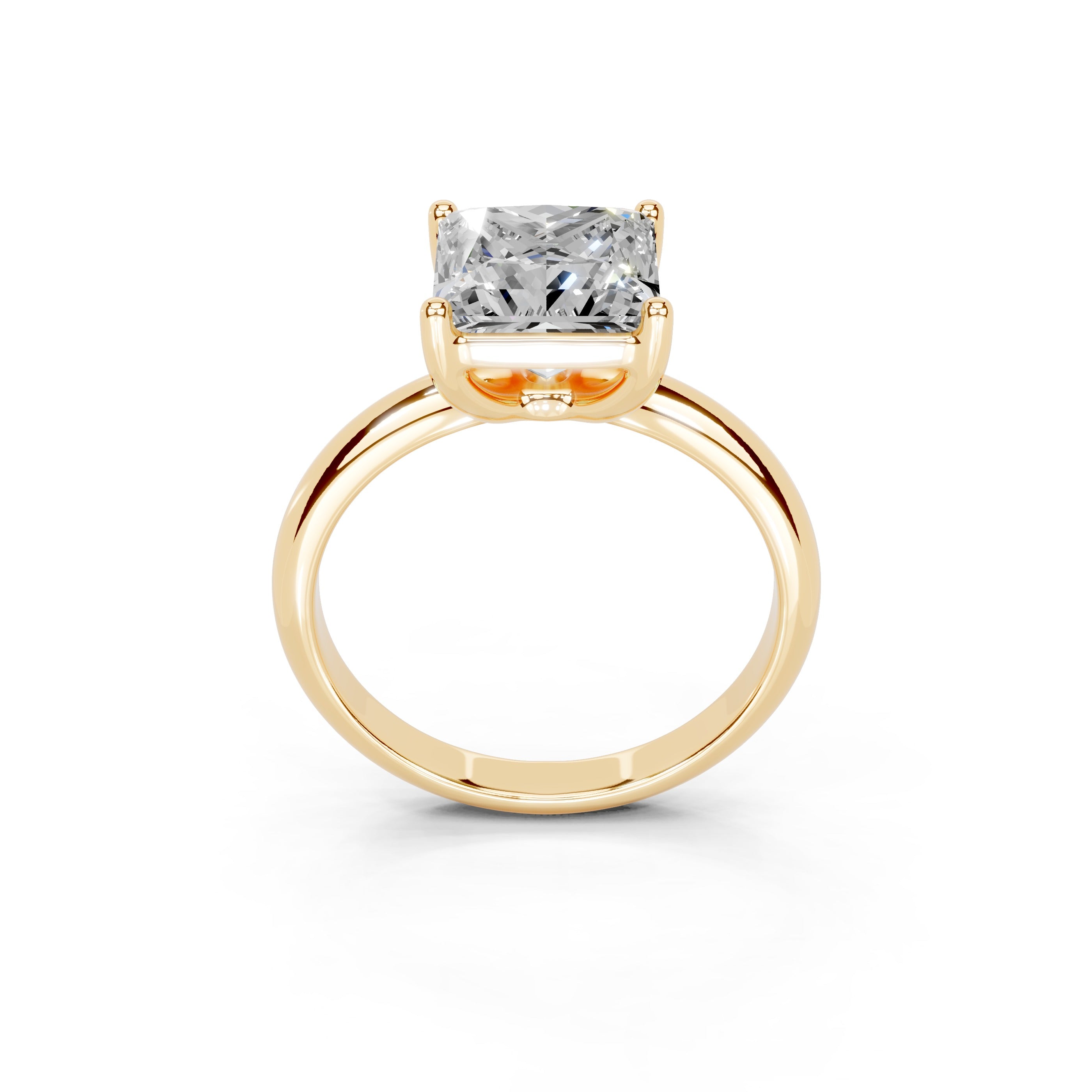 Princess Cut Classic  Solitaire Lab Grown Diamond Engagement Ring