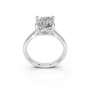 Princess Cut Square Prongs Solitaire Lab Grown Diamond Engagement Ring (2.6 mm width)