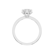 Marquise Cut Square Prongs Solitaire Lab Grown Diamond Engagement Ring (3mm width)