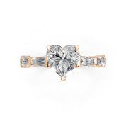 Heart Cut Fancy  Lab Grown Diamond Engagement Ring