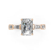 Radiant Cut Fancy  Lab Grown Diamond Engagement Ring