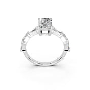 Radiant Cut Fancy  Lab Grown Diamond Engagement Ring