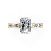 Radiant Cut Fancy  Lab Grown Diamond Engagement Ring