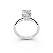 Oval Cut Solitaire Lab Grown Diamond Engagement Ring (2 mm width)