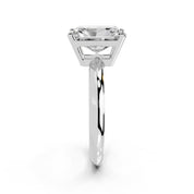 Radiant Cut Solitaire Lab Grown Diamond Engagement Ring (2 mm width)