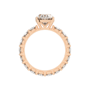 Oval Cut Fancy Lab Grown Diamond Engagement Ring