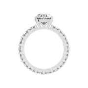 Oval Cut Fancy Lab Grown Diamond Engagement Ring