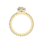 Oval Cut Fancy Lab Grown Diamond Engagement Ring