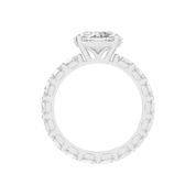 Round Cut Fancy Lab Grown Diamond Engagement Ring