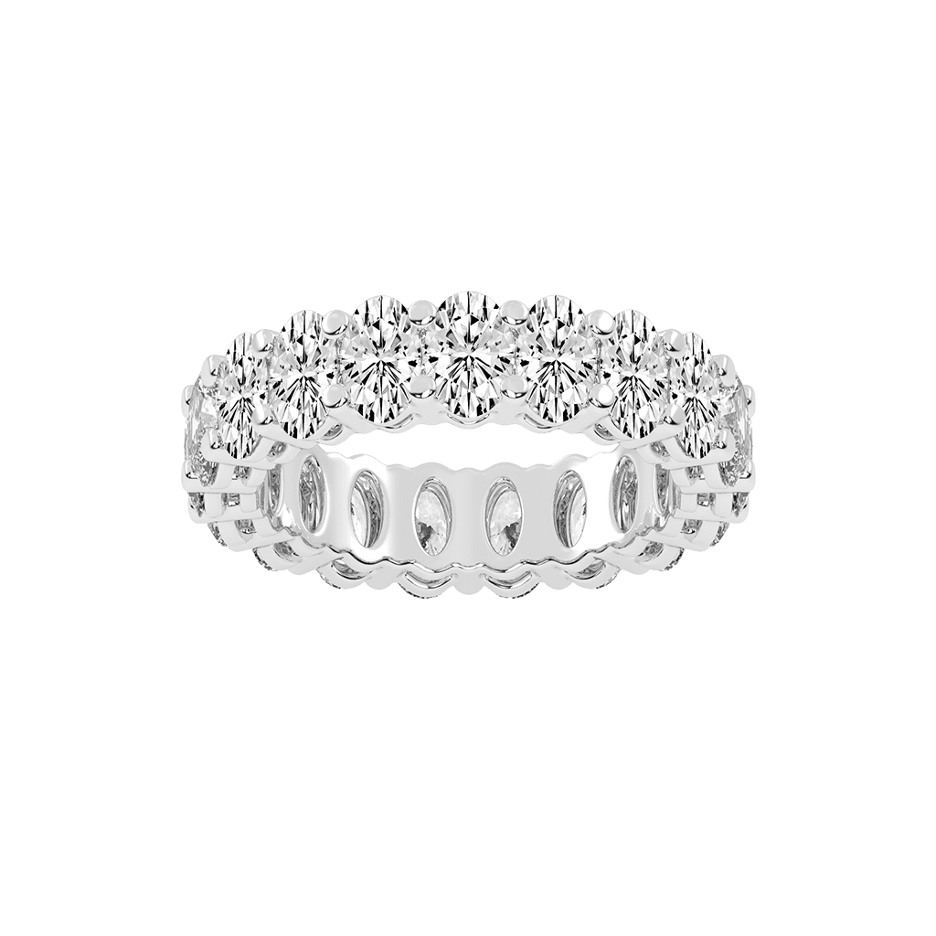 Oval Cut Lab Grown Diamond Eternity Band