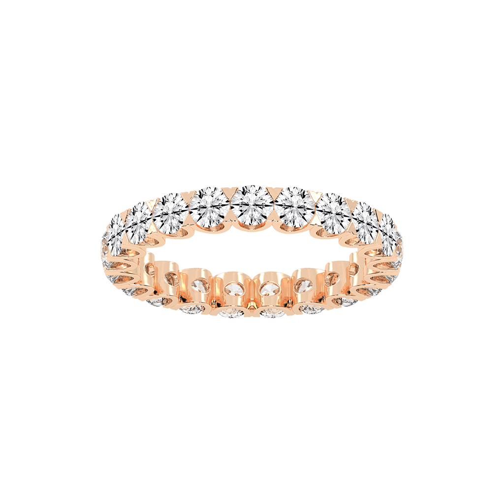 Round Cut Lab Grown Diamond Eternity Band